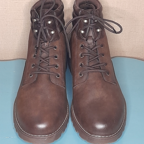 Red Ale By Alesbury Men's Derex Leather Utility Boot Brown - Picture 1 of 7